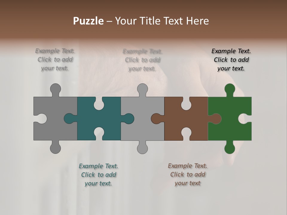 Mans Hands Behind Bars In Jail Or Prison PowerPoint Template