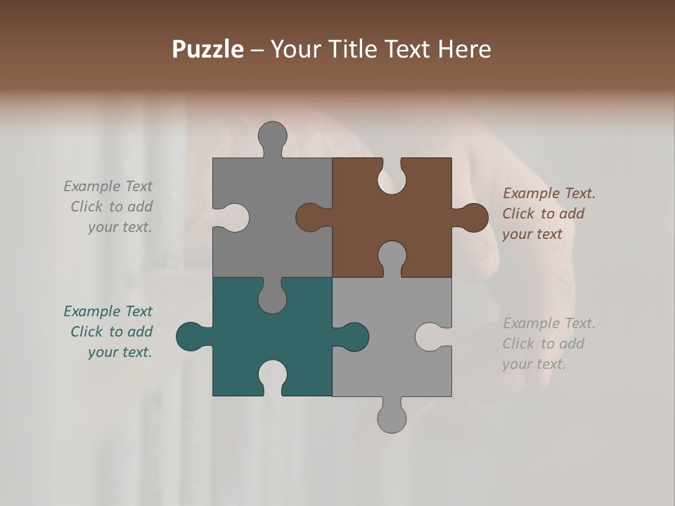 Mans Hands Behind Bars In Jail Or Prison PowerPoint Template