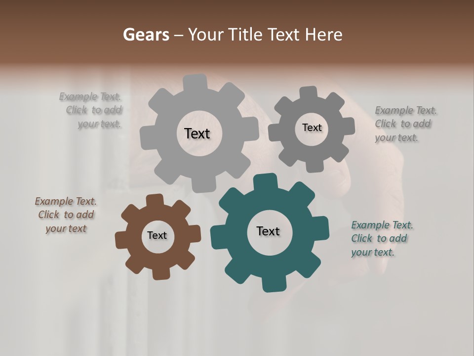 Mans Hands Behind Bars In Jail Or Prison PowerPoint Template