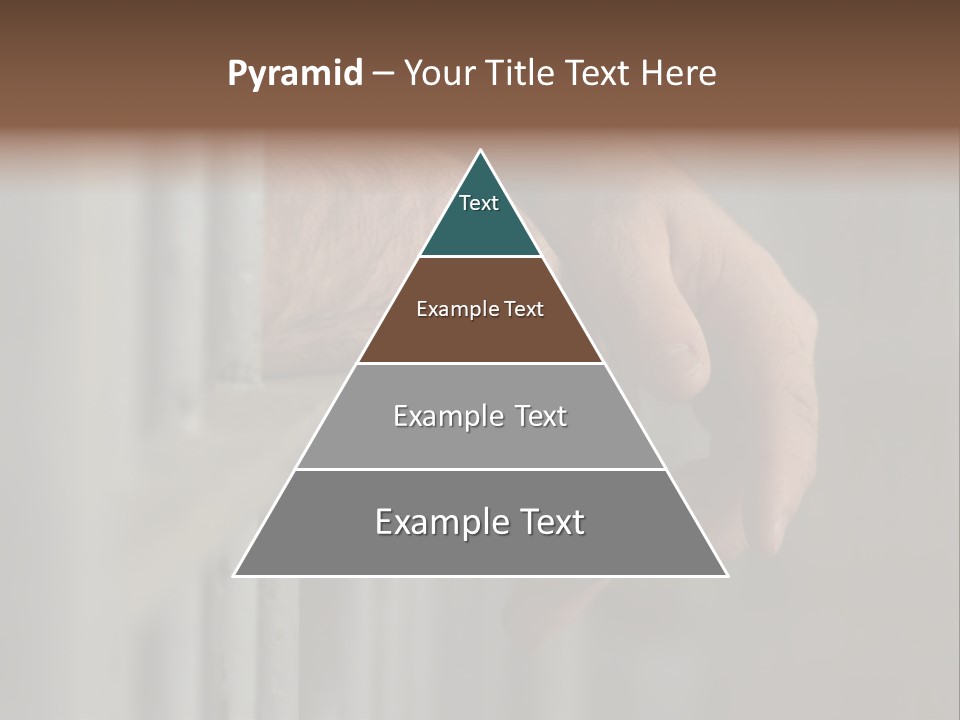 Mans Hands Behind Bars In Jail Or Prison PowerPoint Template