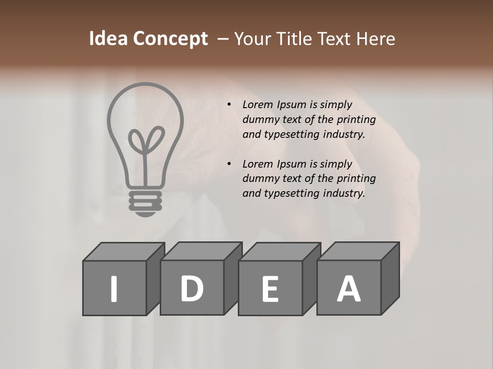 Mans Hands Behind Bars In Jail Or Prison PowerPoint Template