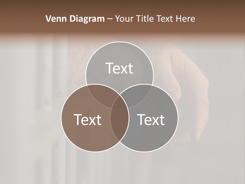 Mans Hands Behind Bars In Jail Or Prison PowerPoint Template