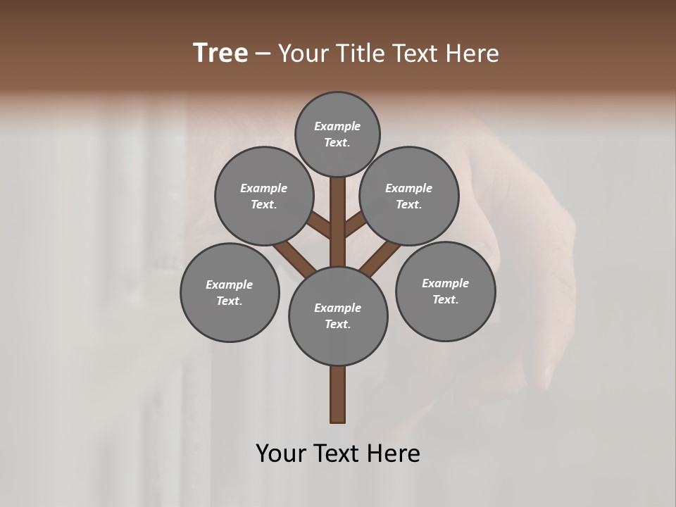 Mans Hands Behind Bars In Jail Or Prison PowerPoint Template