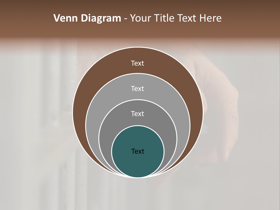 Mans Hands Behind Bars In Jail Or Prison PowerPoint Template