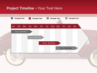 1936 Vintage Convertible Isolated With Clipping Path PowerPoint Template