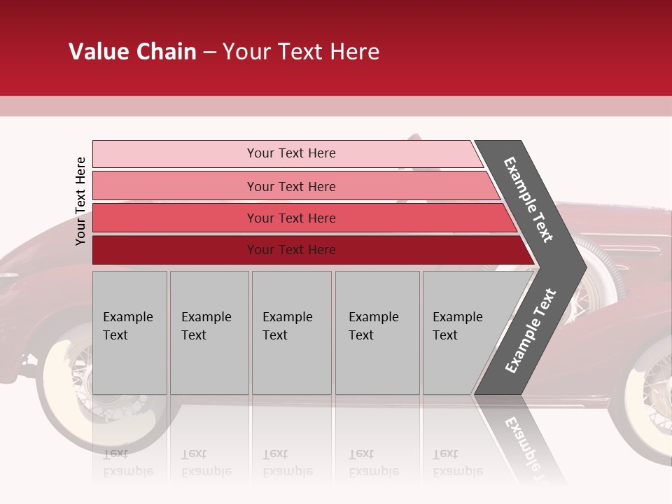 1936 Vintage Convertible Isolated With Clipping Path PowerPoint Template