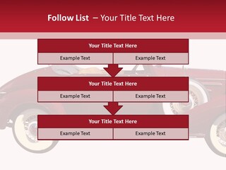 1936 Vintage Convertible Isolated With Clipping Path PowerPoint Template