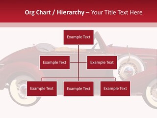 1936 Vintage Convertible Isolated With Clipping Path PowerPoint Template