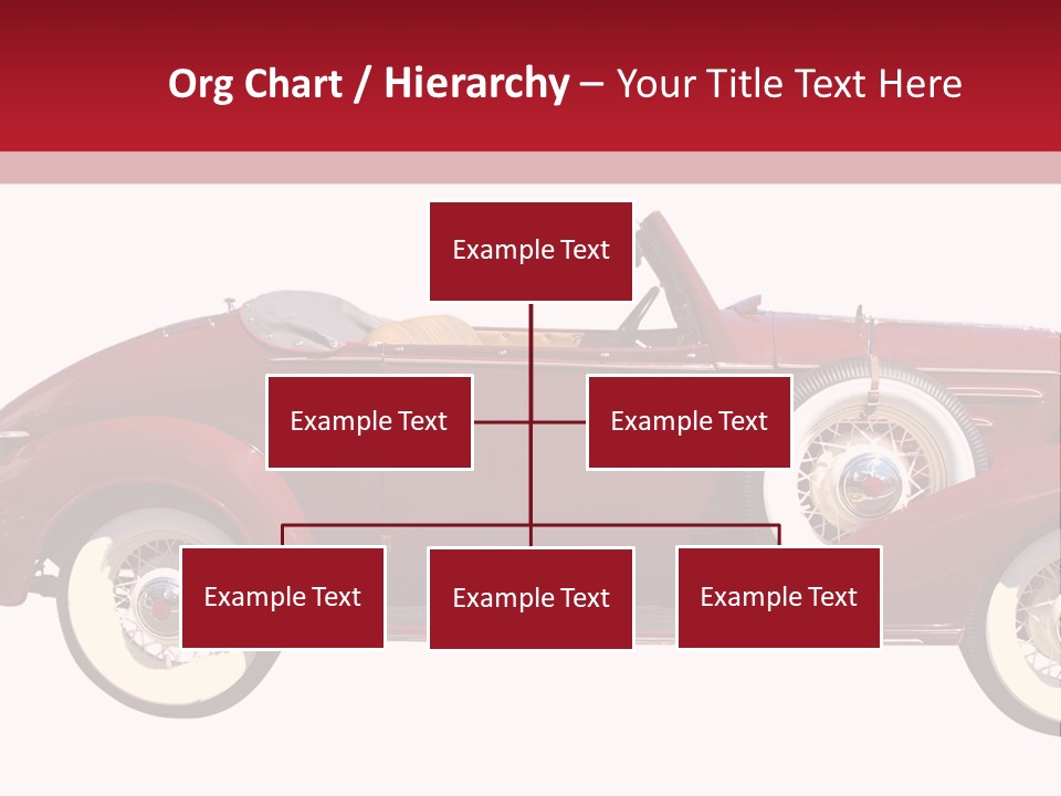 1936 Vintage Convertible Isolated With Clipping Path PowerPoint Template