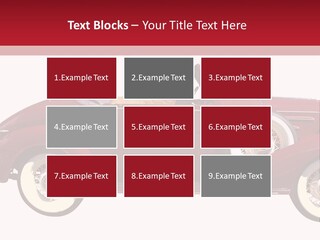 1936 Vintage Convertible Isolated With Clipping Path PowerPoint Template