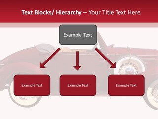 1936 Vintage Convertible Isolated With Clipping Path PowerPoint Template