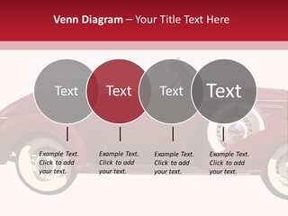 1936 Vintage Convertible Isolated With Clipping Path PowerPoint Template