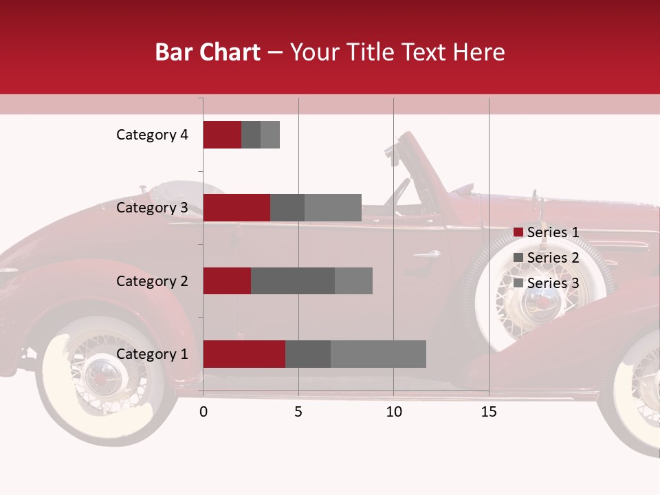 1936 Vintage Convertible Isolated With Clipping Path PowerPoint Template