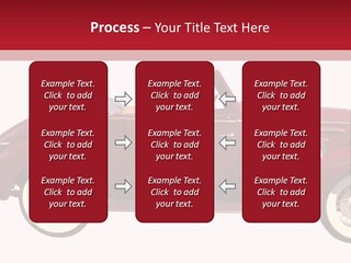 1936 Vintage Convertible Isolated With Clipping Path PowerPoint Template