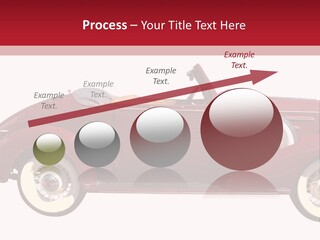 1936 Vintage Convertible Isolated With Clipping Path PowerPoint Template