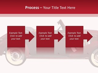 1936 Vintage Convertible Isolated With Clipping Path PowerPoint Template