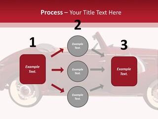 1936 Vintage Convertible Isolated With Clipping Path PowerPoint Template