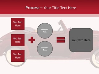 1936 Vintage Convertible Isolated With Clipping Path PowerPoint Template