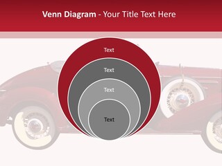 1936 Vintage Convertible Isolated With Clipping Path PowerPoint Template