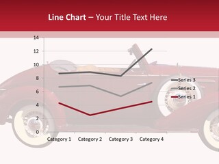 1936 Vintage Convertible Isolated With Clipping Path PowerPoint Template
