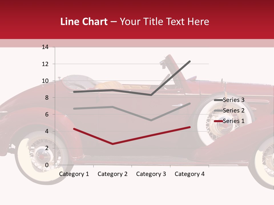 1936 Vintage Convertible Isolated With Clipping Path PowerPoint Template