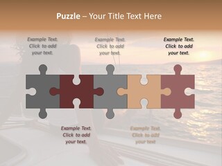 Fresh Green Apple With Water Drops PowerPoint Template