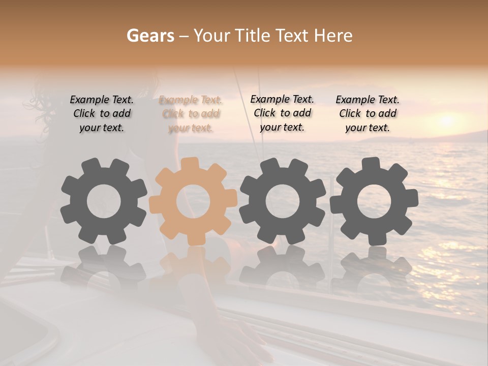 Fresh Green Apple With Water Drops PowerPoint Template