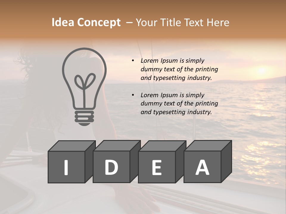 Fresh Green Apple With Water Drops PowerPoint Template