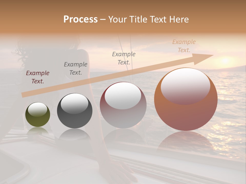 Fresh Green Apple With Water Drops PowerPoint Template