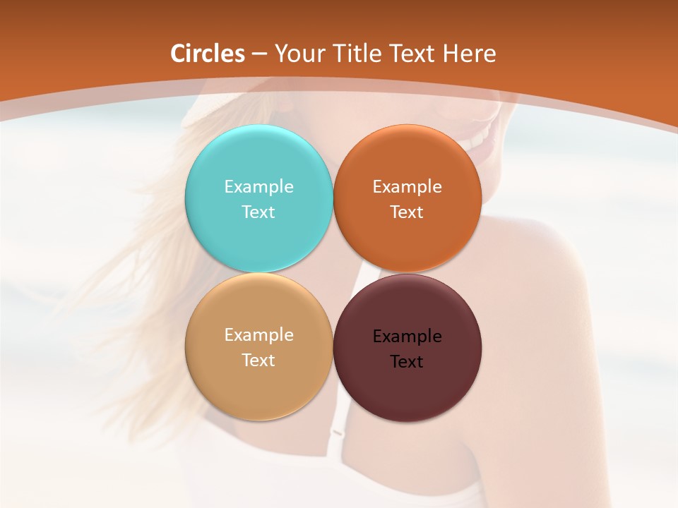 Windmill On Santorini Island, Greece PowerPoint Template