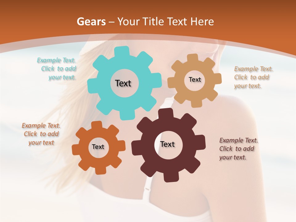 Windmill On Santorini Island, Greece PowerPoint Template