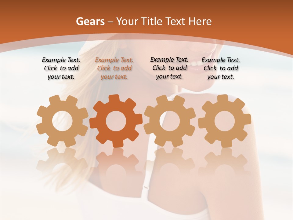 Windmill On Santorini Island, Greece PowerPoint Template