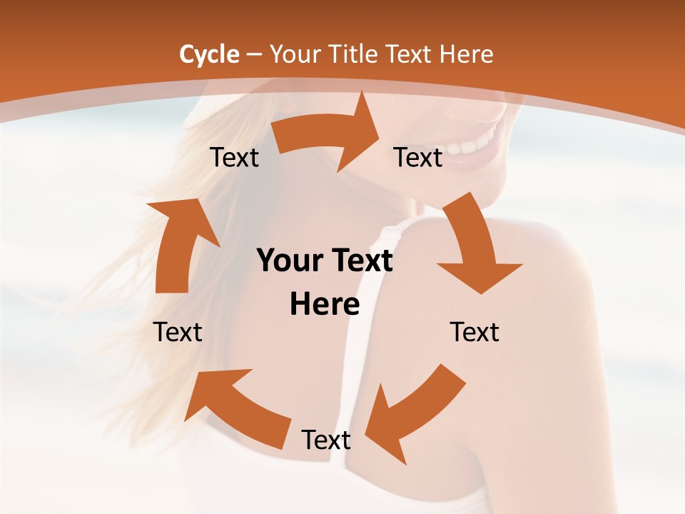 Windmill On Santorini Island, Greece PowerPoint Template