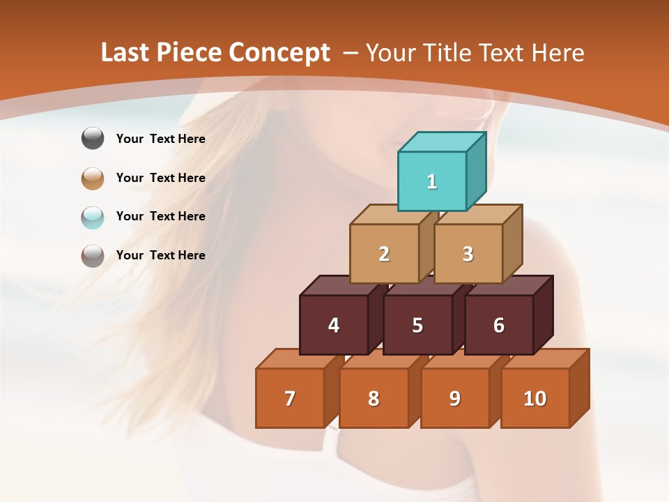 Windmill On Santorini Island, Greece PowerPoint Template