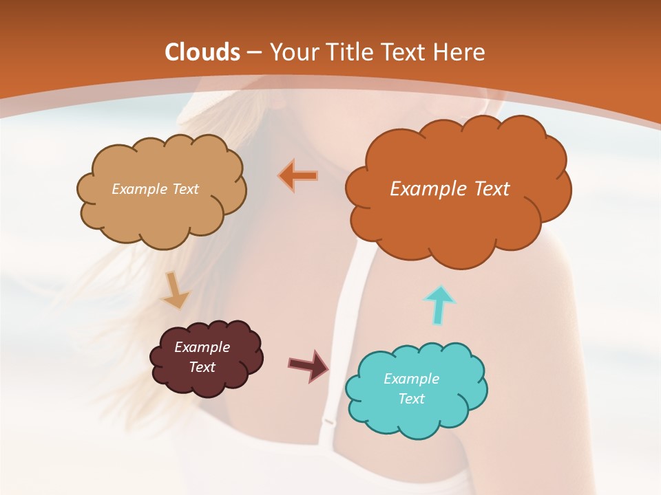 Windmill On Santorini Island, Greece PowerPoint Template