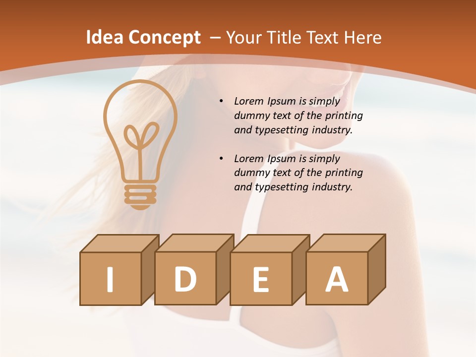 Windmill On Santorini Island, Greece PowerPoint Template