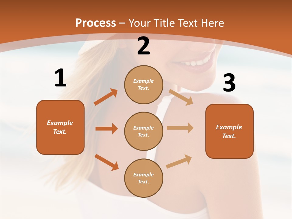 Windmill On Santorini Island, Greece PowerPoint Template