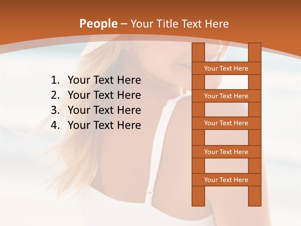 Windmill On Santorini Island, Greece PowerPoint Template