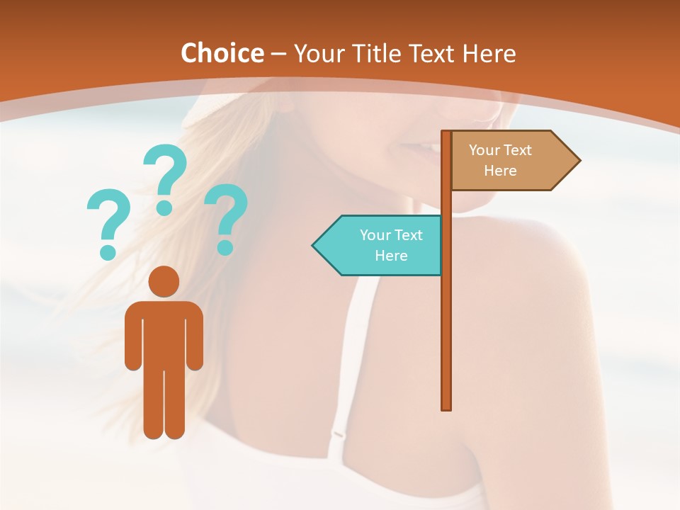 Windmill On Santorini Island, Greece PowerPoint Template