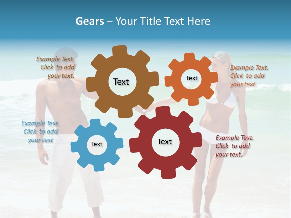 Group Of People At The Gym Doing Yoga Exercises PowerPoint Template