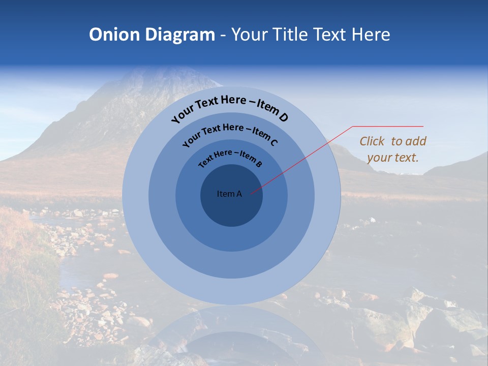 The Peak Of Buachaille Etive Mor Above River Coupall PowerPoint Template