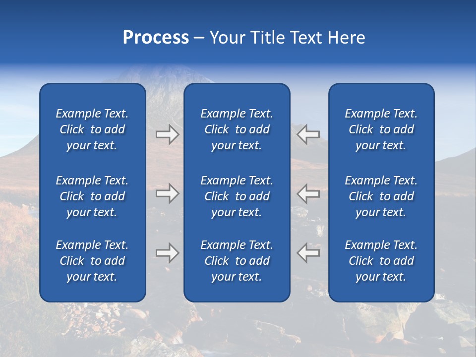 The Peak Of Buachaille Etive Mor Above River Coupall PowerPoint Template