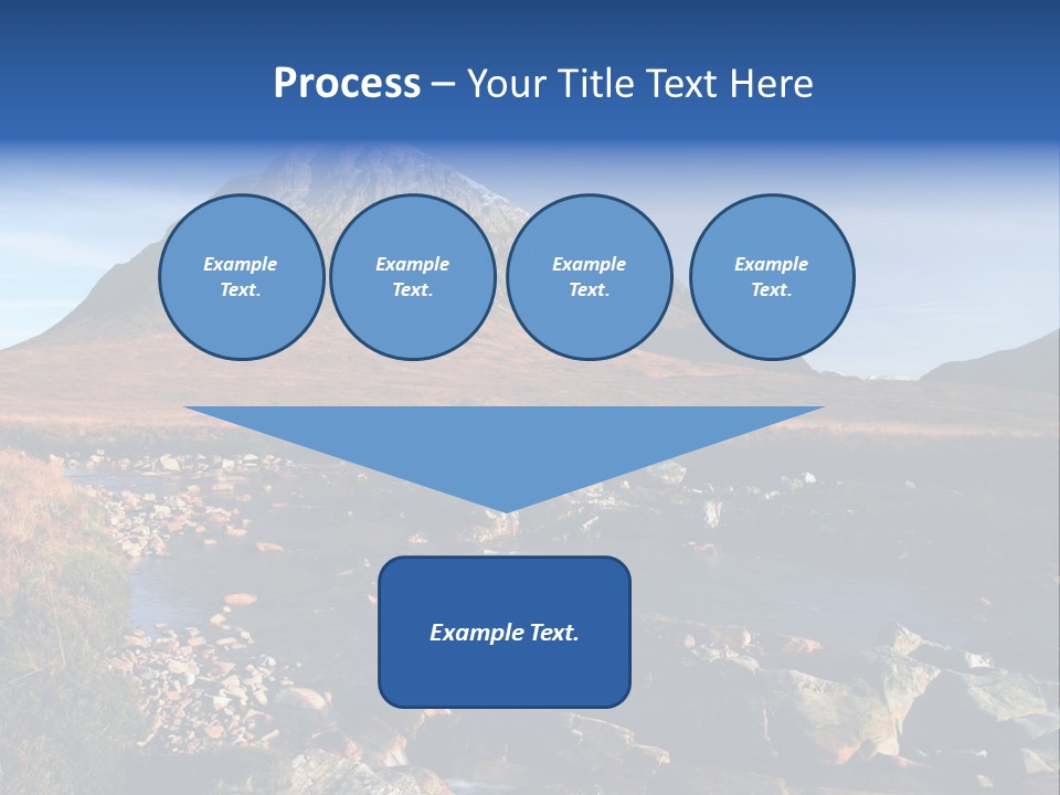 The Peak Of Buachaille Etive Mor Above River Coupall PowerPoint Template