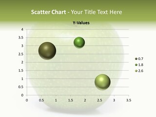 A Green Apple Sitting On Top Of A White Table PowerPoint Template