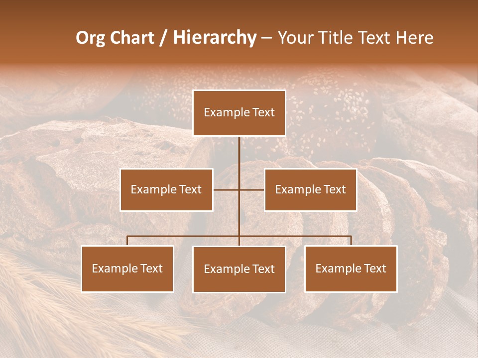 Sliced Country-Styled Brown Bread Baton And Rye Spikes On The Canvas Tablecloth With Bread Loafs Assortment PowerPoint Template