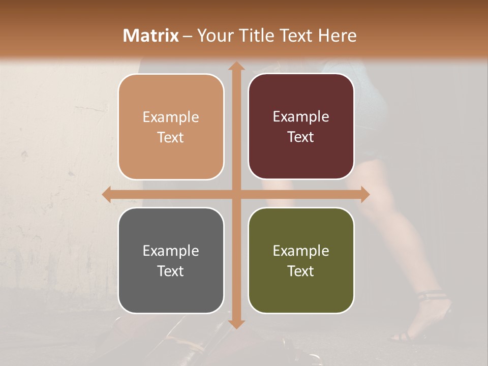 Woman Beating Up The Assailant PowerPoint Template