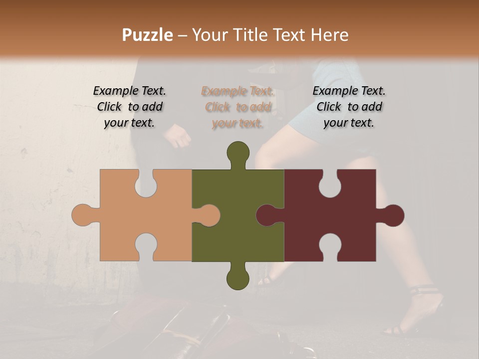 Woman Beating Up The Assailant PowerPoint Template