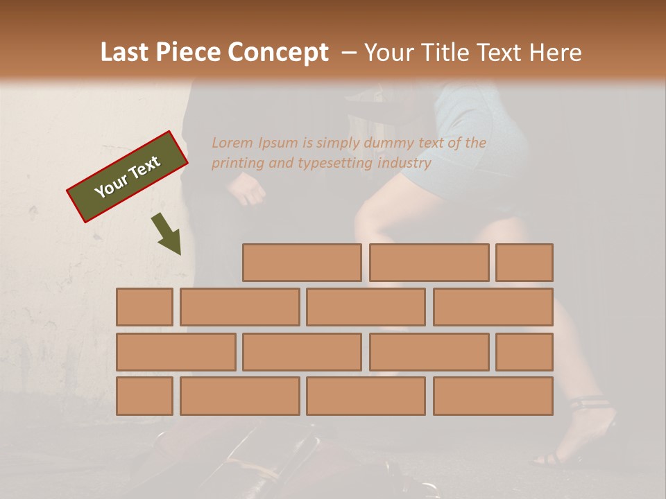 Woman Beating Up The Assailant PowerPoint Template