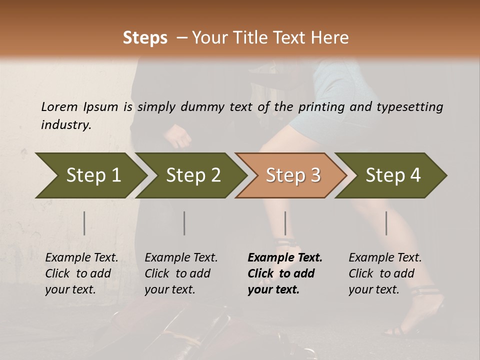 Woman Beating Up The Assailant PowerPoint Template