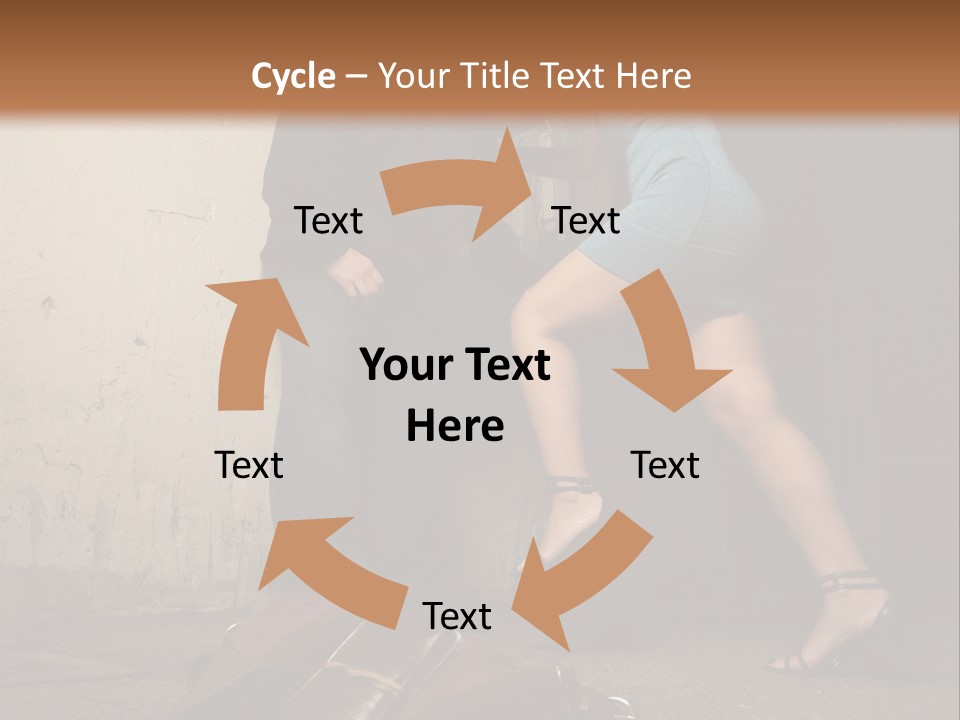 Woman Beating Up The Assailant PowerPoint Template